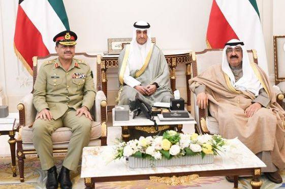 آرمی چیف عاصم منیر کی کویتی ولی عہد شیخ مشعل الاحمد الجابر سے ملاقات