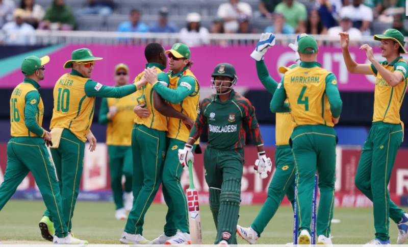 ٹی ٹوینٹی ورلڈکپ، جنوبی افریقہ نے دلچسپ مقابلے کے بعد بنگلہ دیش کو 4 رنز سے شکست دیدی